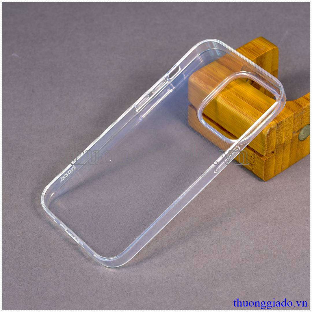 Ốp lưng dẻo iPhone 14 Pro màu trong suốt hiệu HOCO