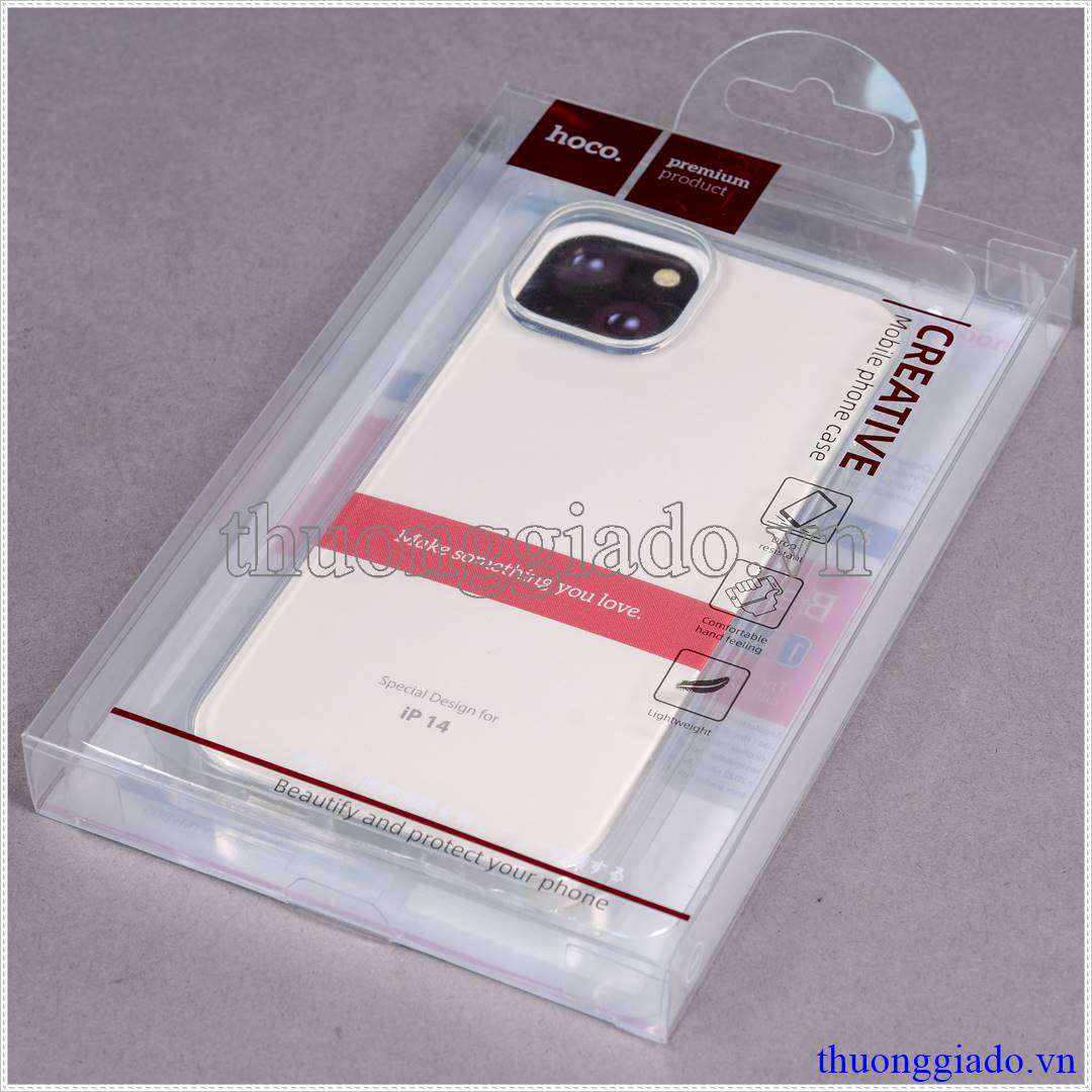 Ốp lưng dẻo trong suốt iPhone 14 hiệu HOCO