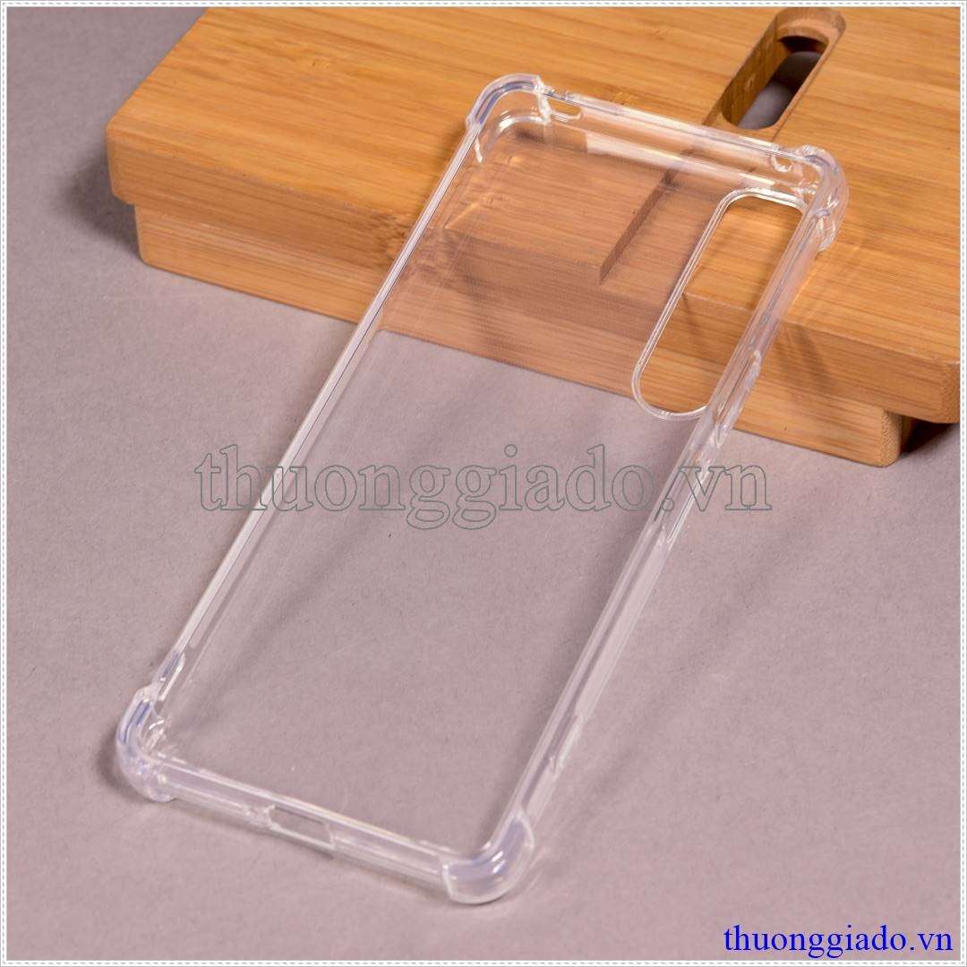 Ốp lưng dẻo Sony Xperia 1 Mark IV (Ốp lưng Silicone trong suốt tăng cường chống sốc 4 góc)