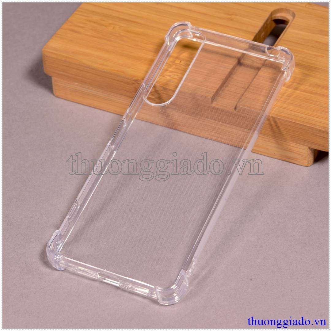 Ốp lưng dẻo Sony Xperia 1 Mark IV (Ốp lưng Silicone trong suốt tăng cường chống sốc 4 góc)