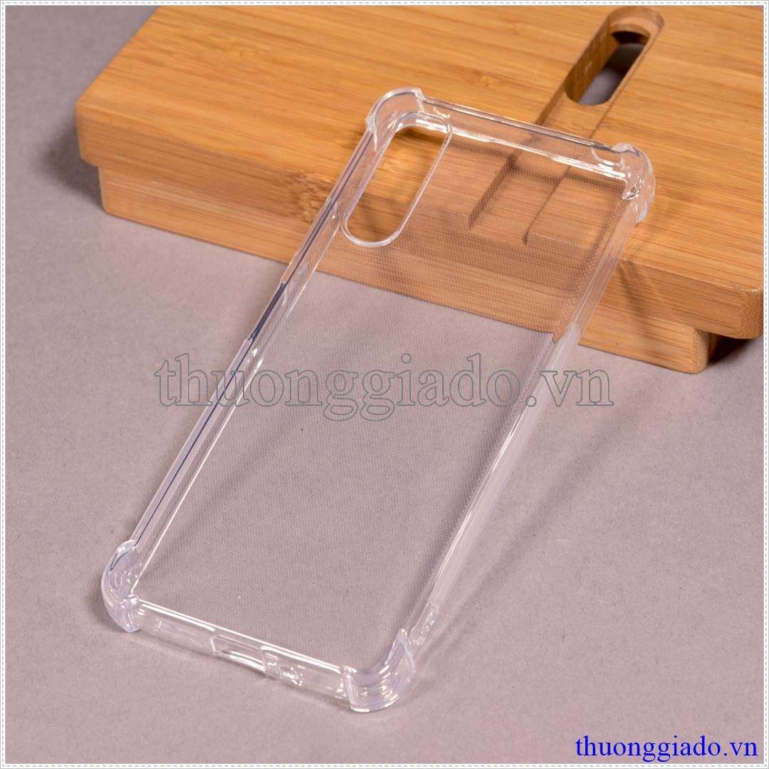 Ốp lưng dẻo Sony Xperia 10 Mark IV (Ốp lưng Silicone trong suốt tăng cường chống sốc 4 góc)