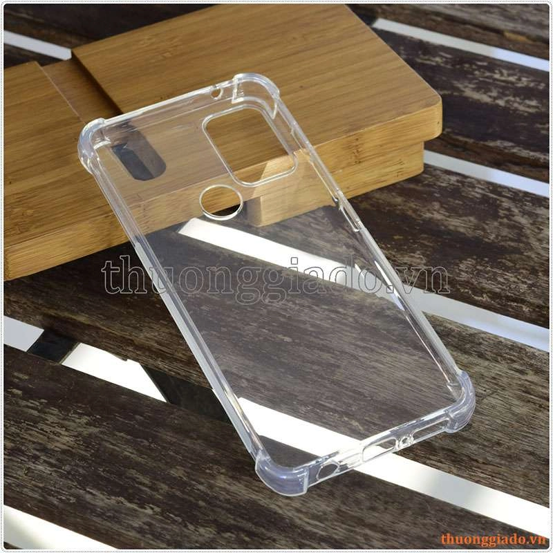 Ốp lưng dẻo trong suốt Motorola Moto G50 5G, chống sốc 4 góc