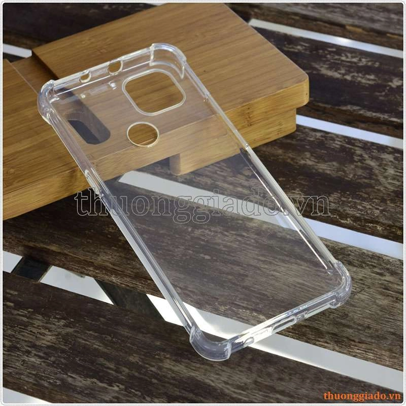 Ốp lưng dẻo trong suốt Motorola Moto G9 Power, chống sốc 4 góc