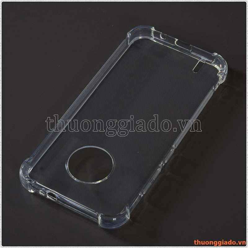 Ốp lưng dẻo trong suốt Nokia C200, tăng cường chống sốc 4 góc