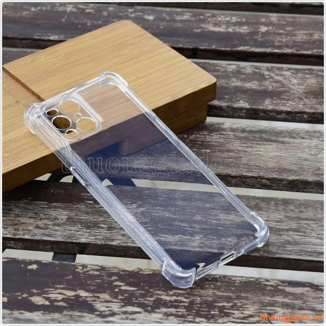 Ốp lưng dẻo trong suốt OPPO Find X3 Pro tăng cường chống sốc 4 góc