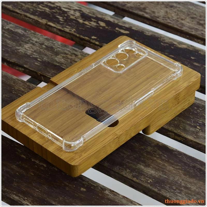 Ốp lưng dẻo trong suốt OPPO Reno6 Pro Plus, tăng cường chống sốc 4 góc