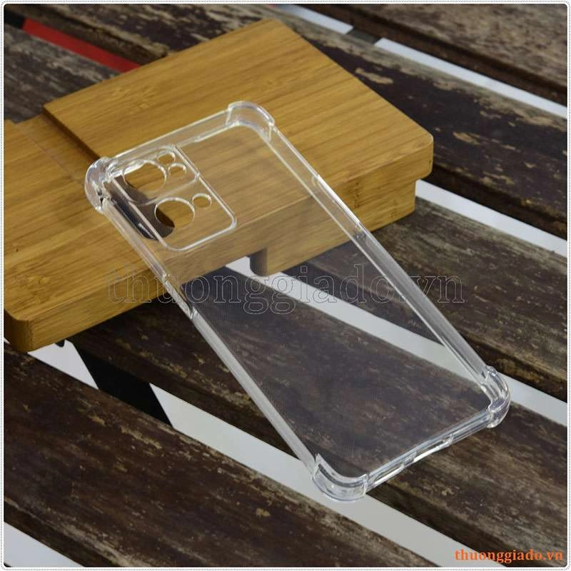 Ốp lưng dẻo trong suốt Oppo Reno7 Pro (5G), tăng cường chống sốc 4 góc