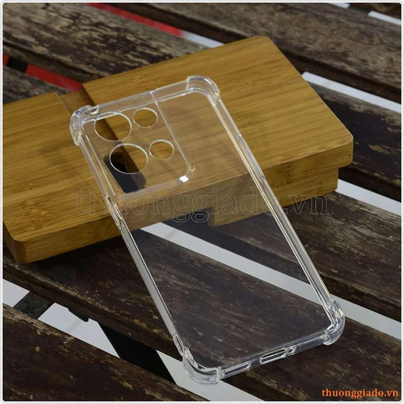 Ốp lưng dẻo trong suốt Oppo Reno8 Pro 5G (China), tăng cường chống sốc 4 góc