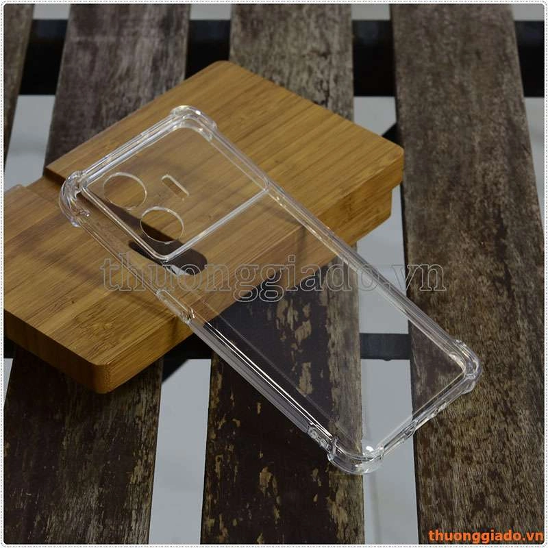 Ốp lưng dẻo trong suốt Realme GT Neo 5 SE 5G, tăng cường chống sốc 4 góc