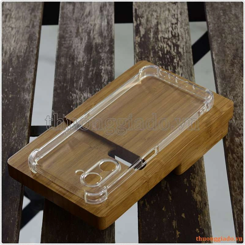 Ốp lưng dẻo trong suốt Realme V20 (5G), tăng cường chống sốc 4 góc