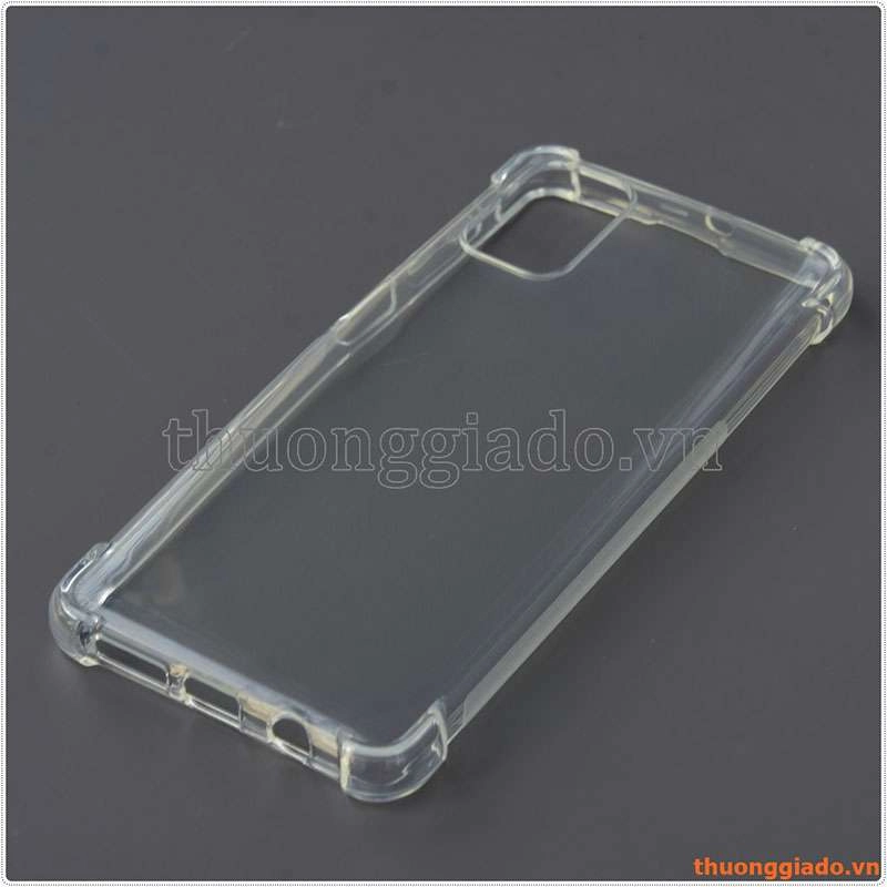 Ốp lưng dẻo trong suốt Samsung Galaxy M51, chống sốc 4 góc