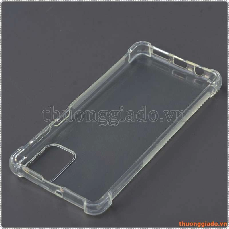 Ốp lưng dẻo trong suốt Samsung Galaxy M51, chống sốc 4 góc