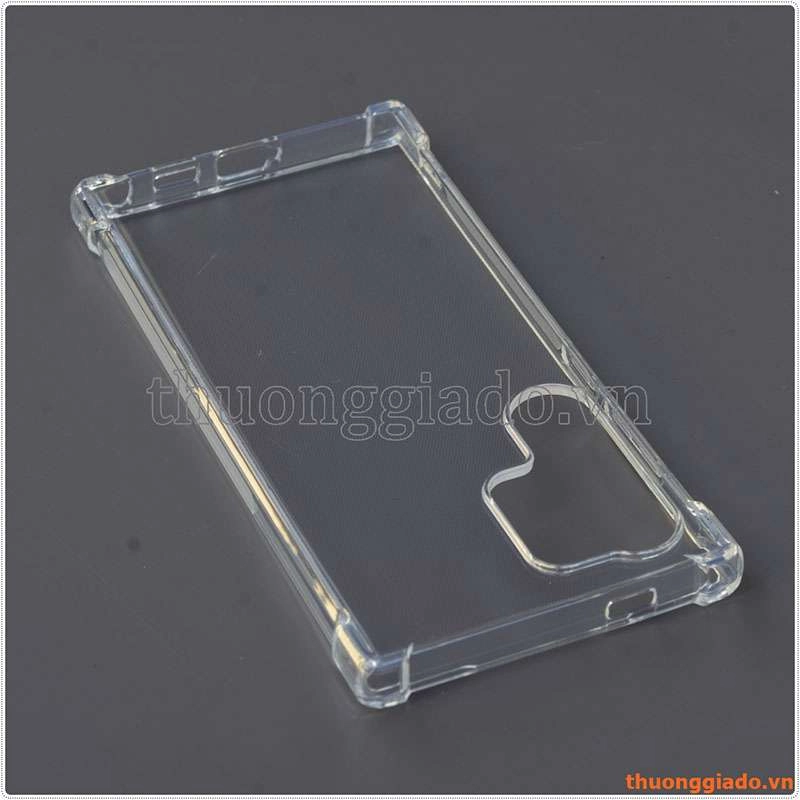 Ốp lưng dẻo trong suốt Samsung Galaxy S24 Ultra, chống sốc 4 góc