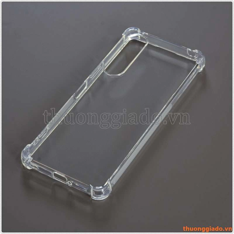 Ốp lưng dẻo trong suốt Sony Xperia 1 V, tăng cường chống sốc 4 góc