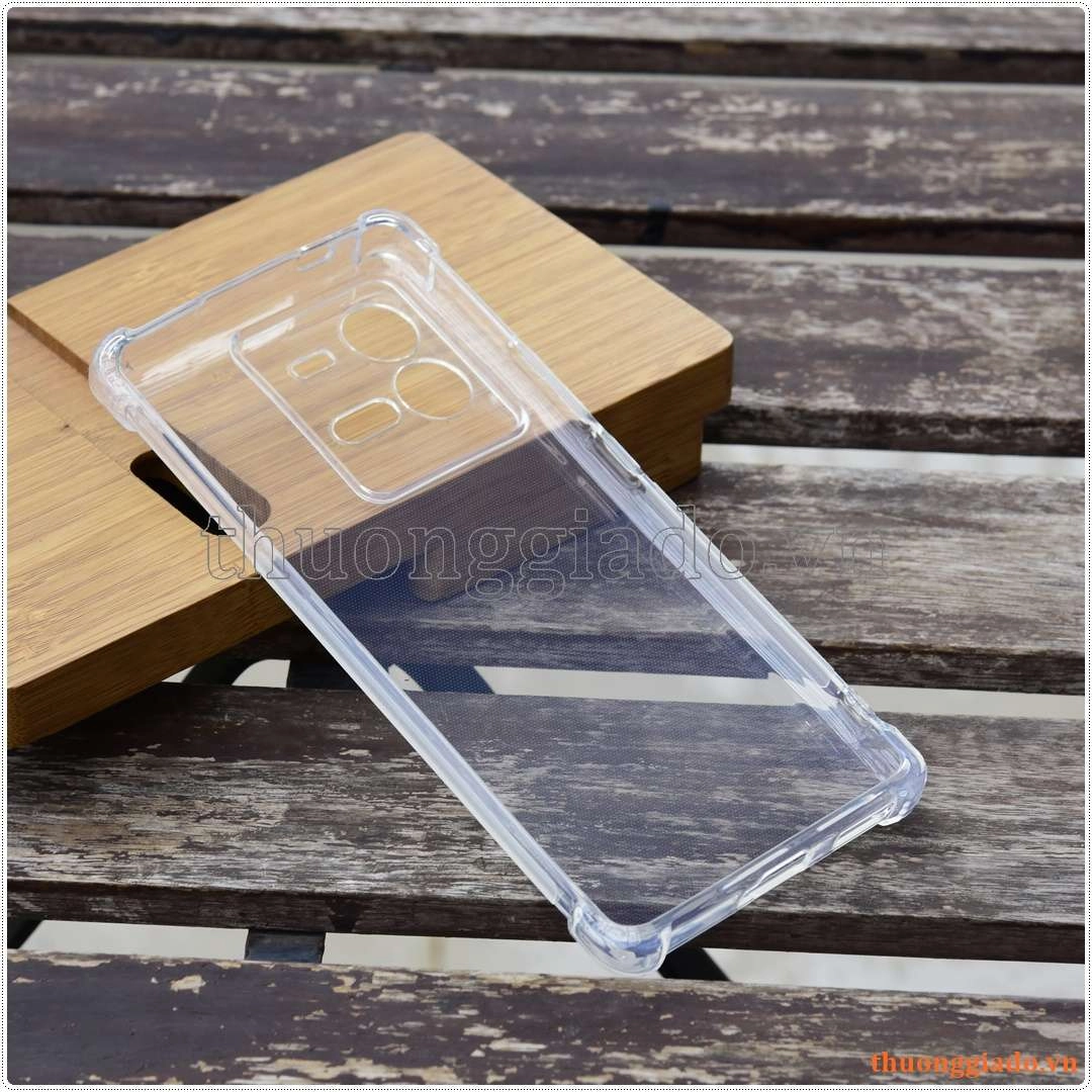 Ốp lưng dẻo trong suốt ViVo iQOO 10 Pro, tăng cường chống sốc 4 góc