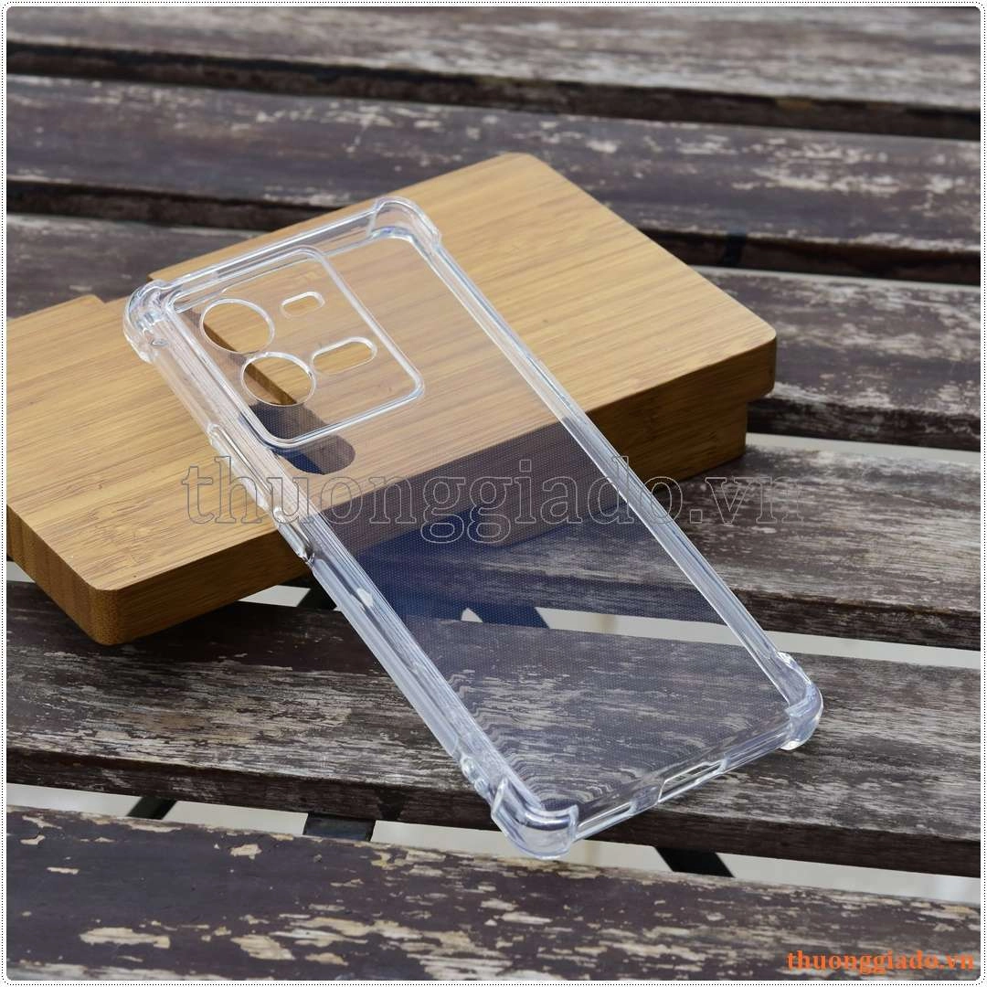 Ốp lưng dẻo trong suốt ViVo iQOO 10 Pro, tăng cường chống sốc 4 góc