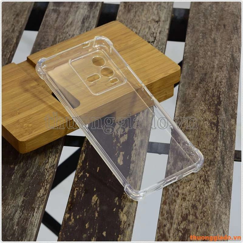 Ốp lưng dẻo trong suốt Vivo iQOO 10, tăng cường chống sốc 4 góc