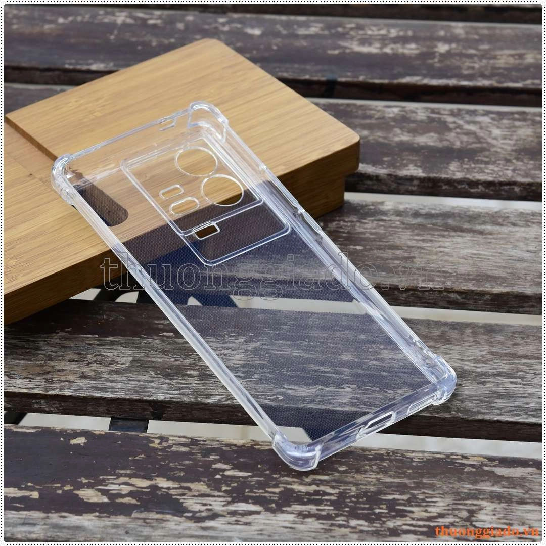 Ốp lưng dẻo trong suốt Vivo iQOO 11 Pro, tăng cường chống sốc 4 góc