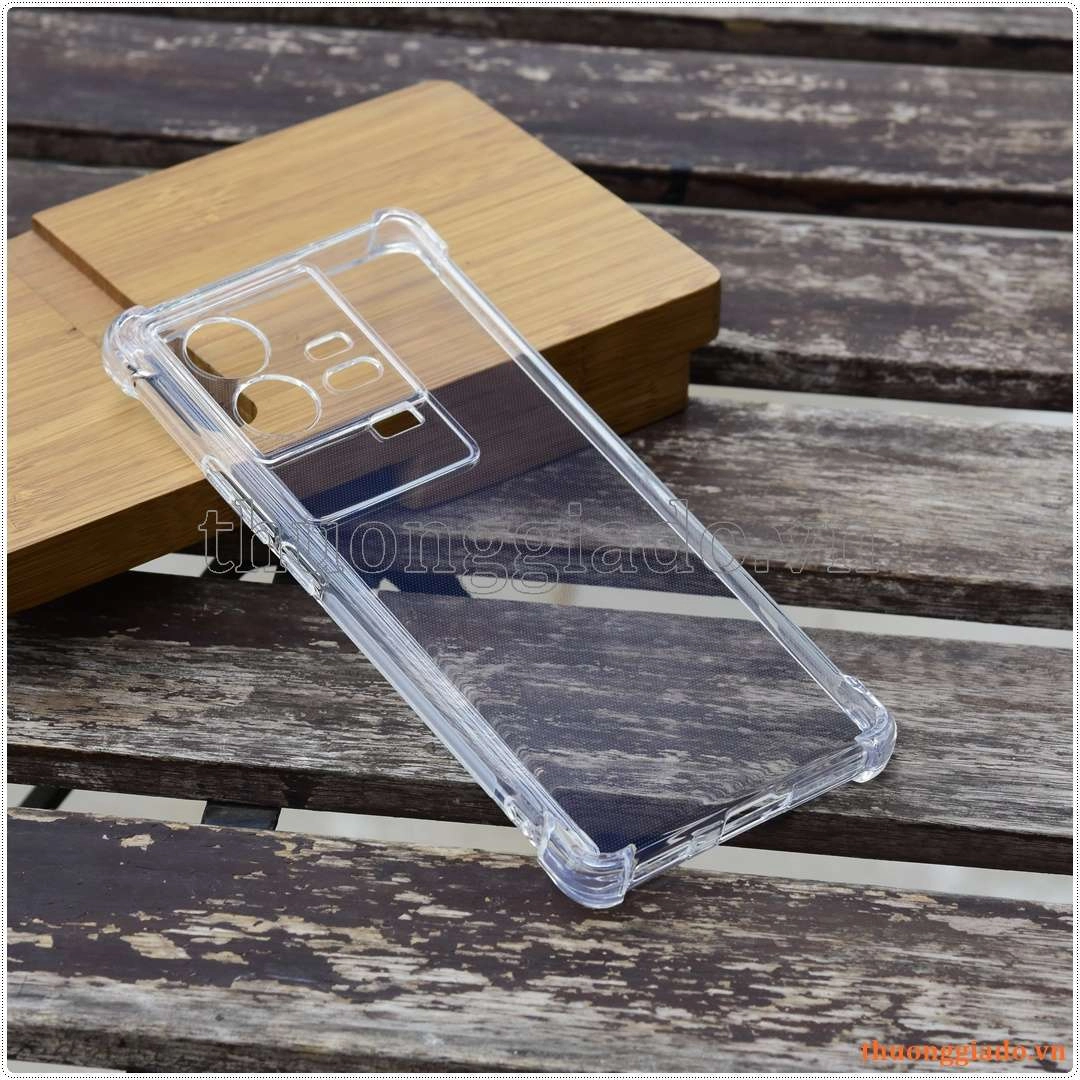 Ốp lưng dẻo trong suốt Vivo iQOO 11 Pro, tăng cường chống sốc 4 góc