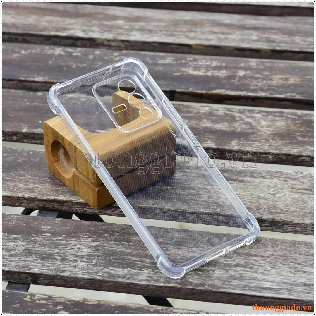 Ốp lưng dẻo trong suốt Vivo V23 (5G), tăng cường chống sốc 4 góc