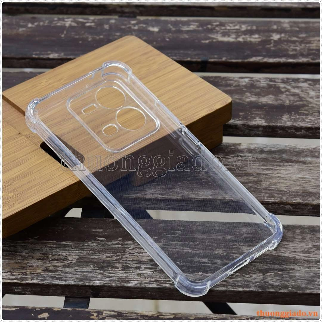 Ốp lưng dẻo trong suốt Vivo V25 (5G), tăng cường chống sốc 4 góc