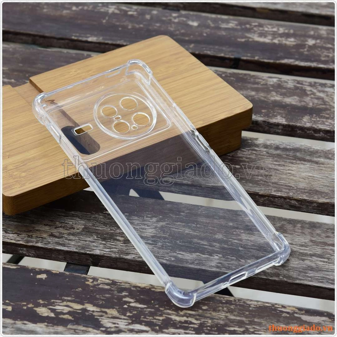 Ốp lưng dẻo trong suốt Vivo X Note (5G), tăng cường chống sốc 4 góc