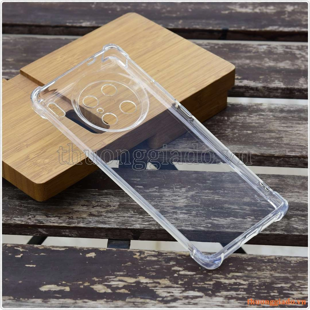Ốp lưng dẻo trong suốt Vivo X90 Pro, tăng cường chống sốc 4 góc
