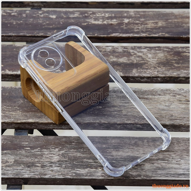 Ốp lưng dẻo trong suốt Vivo Y02/ Vivo Y11 (2023), tăng cường chống sốc 4 góc