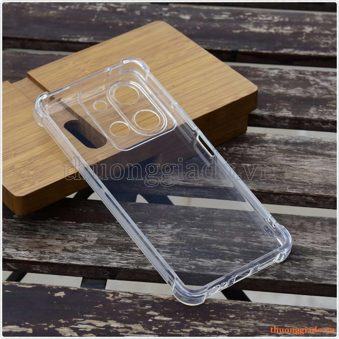 Ốp lưng dẻo trong suốt Vivo Y36 4G/ Vivo Y27 (5G) tăng cường chống sốc 4 góc