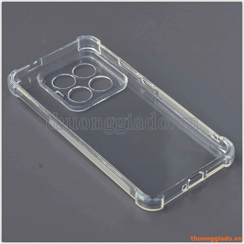 Ốp lưng dẻo trong suốt Xiaomi 14 Pro, chống sốc 4 góc