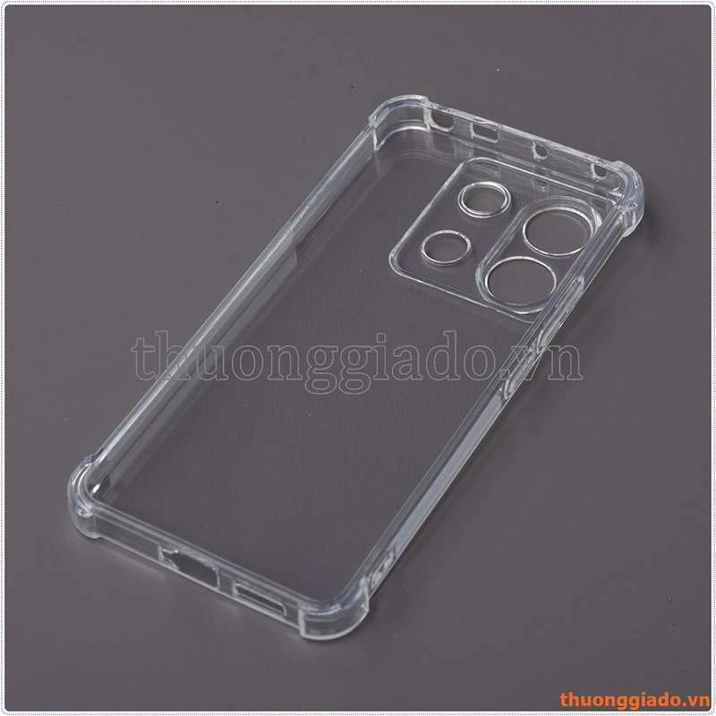 Ốp lưng dẻo trong suốt Xiaomi Redmi Note 13 Pro 5G (China), chống sốc 4 góc