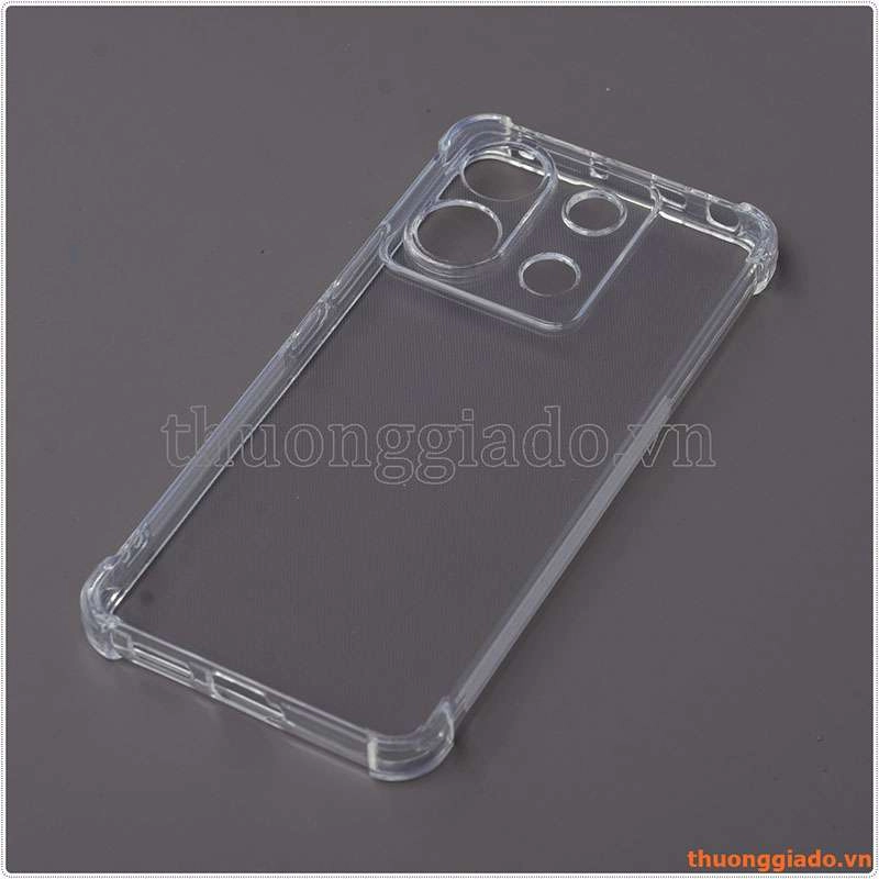 Ốp lưng dẻo trong suốt Xiaomi Redmi Note 13 Pro 5G (China), chống sốc 4 góc