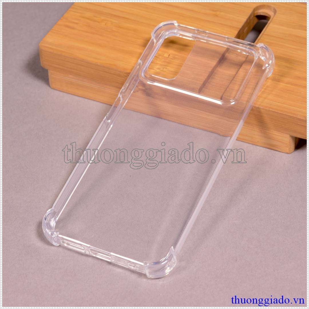 Ốp lưng dẻo Xiaomi Poco M4 Pro 4G (Ốp lưng Silicone trong suốt tăng cường chống sốc 4 góc)