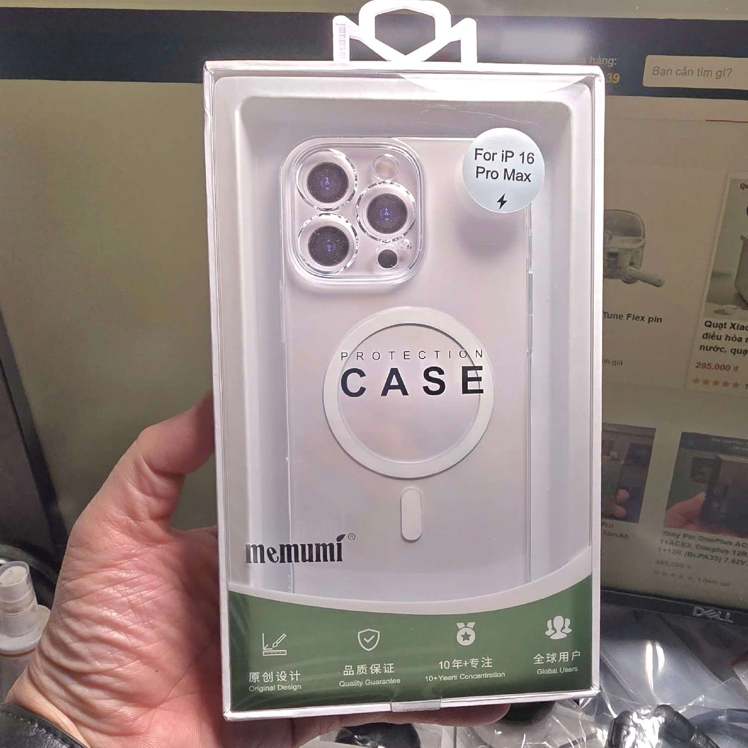 Ốp lưng iPhone 16 Pro Max Memumi Magsafe - Trong suốt, bảo vệ toàn diện với thiết kế vượt trội	