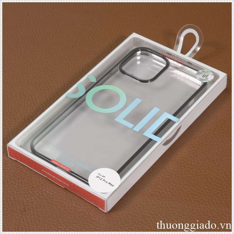 ốp lưng iphone 12 pro max x level solid