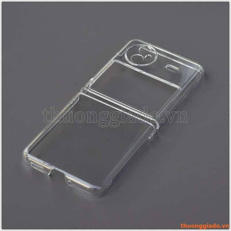 Ốp lưng nhựa cứng trong suốt Vivo X Flip