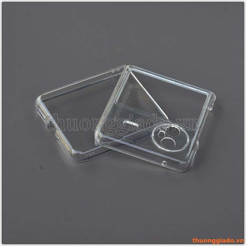 Ốp lưng nhựa cứng trong suốt Vivo X Flip