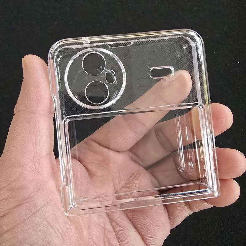 Ốp lưng nhựa cứng trong suốt Vivo X Flip