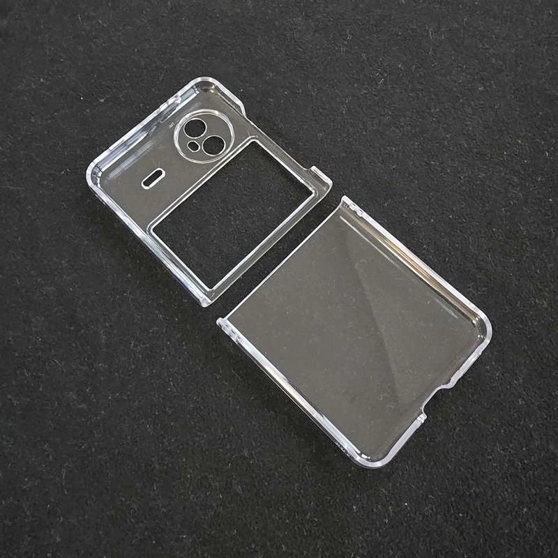 Ốp lưng nhựa cứng trong suốt Vivo X Flip