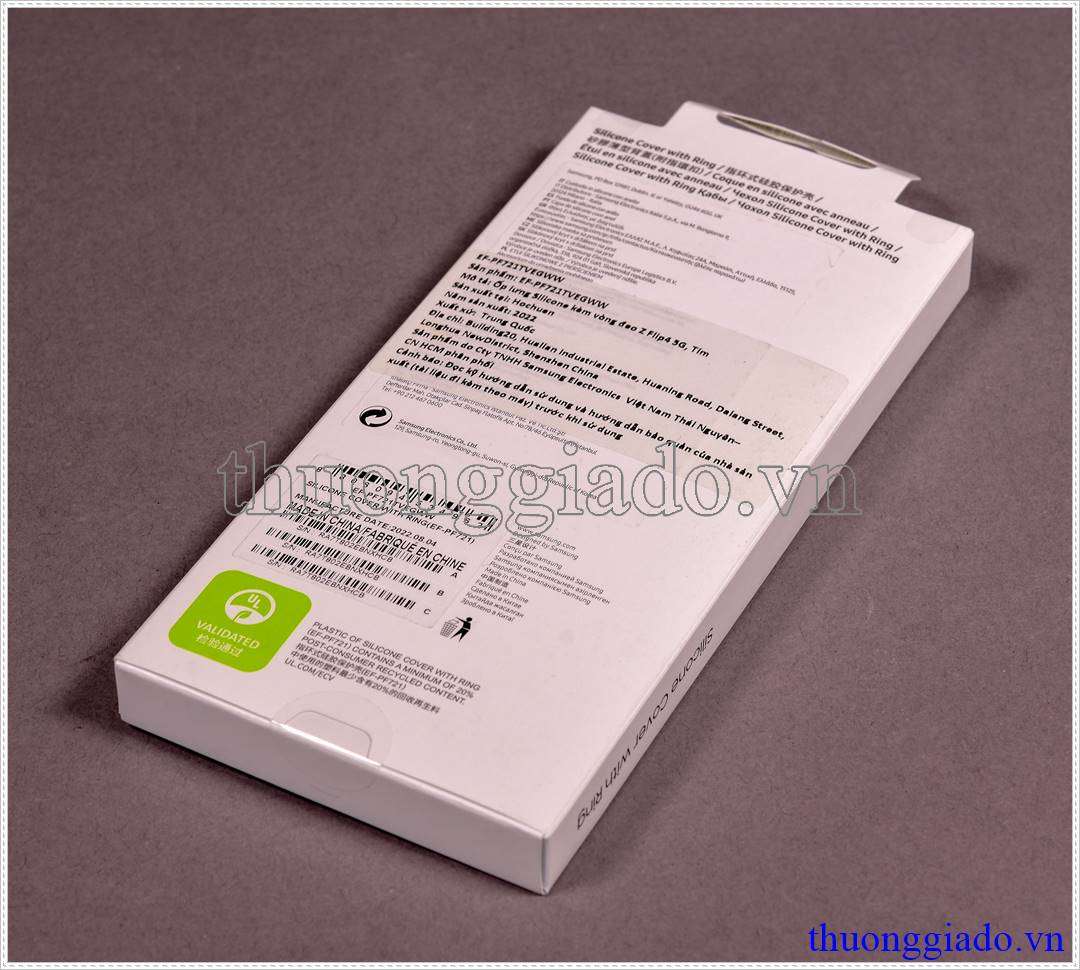 Ốp lưng Samsung Galaxy Z Flip 4, Z Flip4 Silicone Cover with Ring Chính Hãng