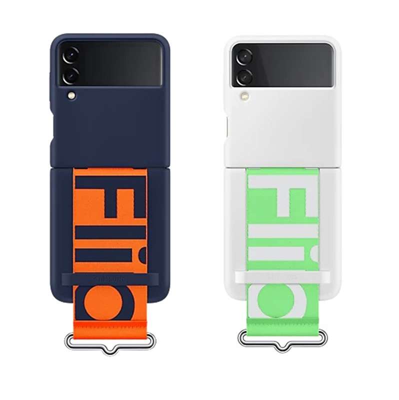 Ốp lưng Samsung Galaxy Z Flip3 Silicone Cover With Strap