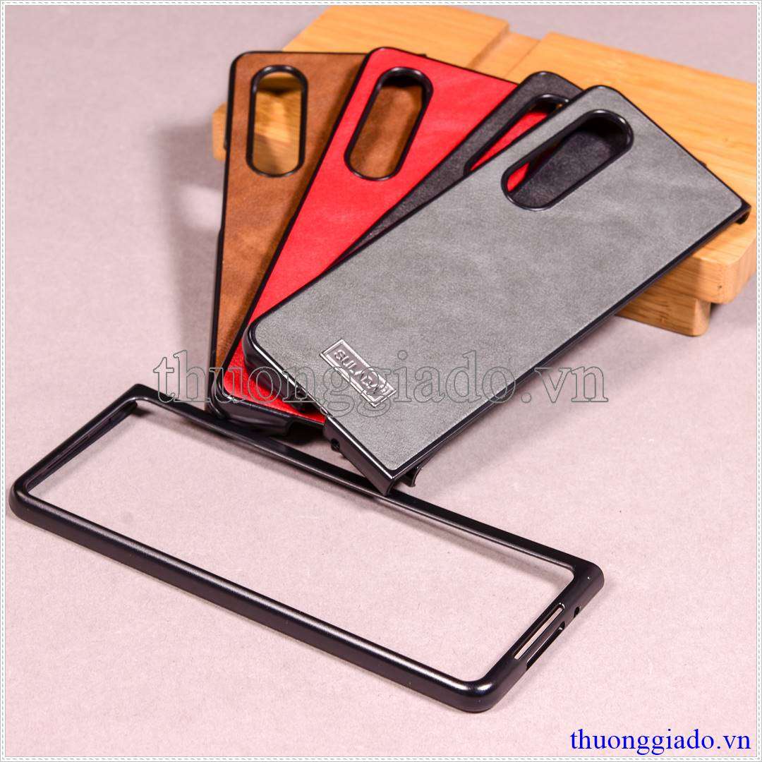 Ốp lưng Samsung Galaxy Z Fold 3 (Ốp giả da, hiệu SULADA)