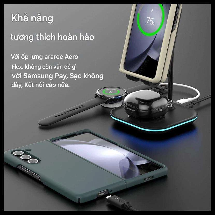 Ốp lưng Samsung Galaxy Z Flip 6 Araree Aero Flex M Chính Hãng	