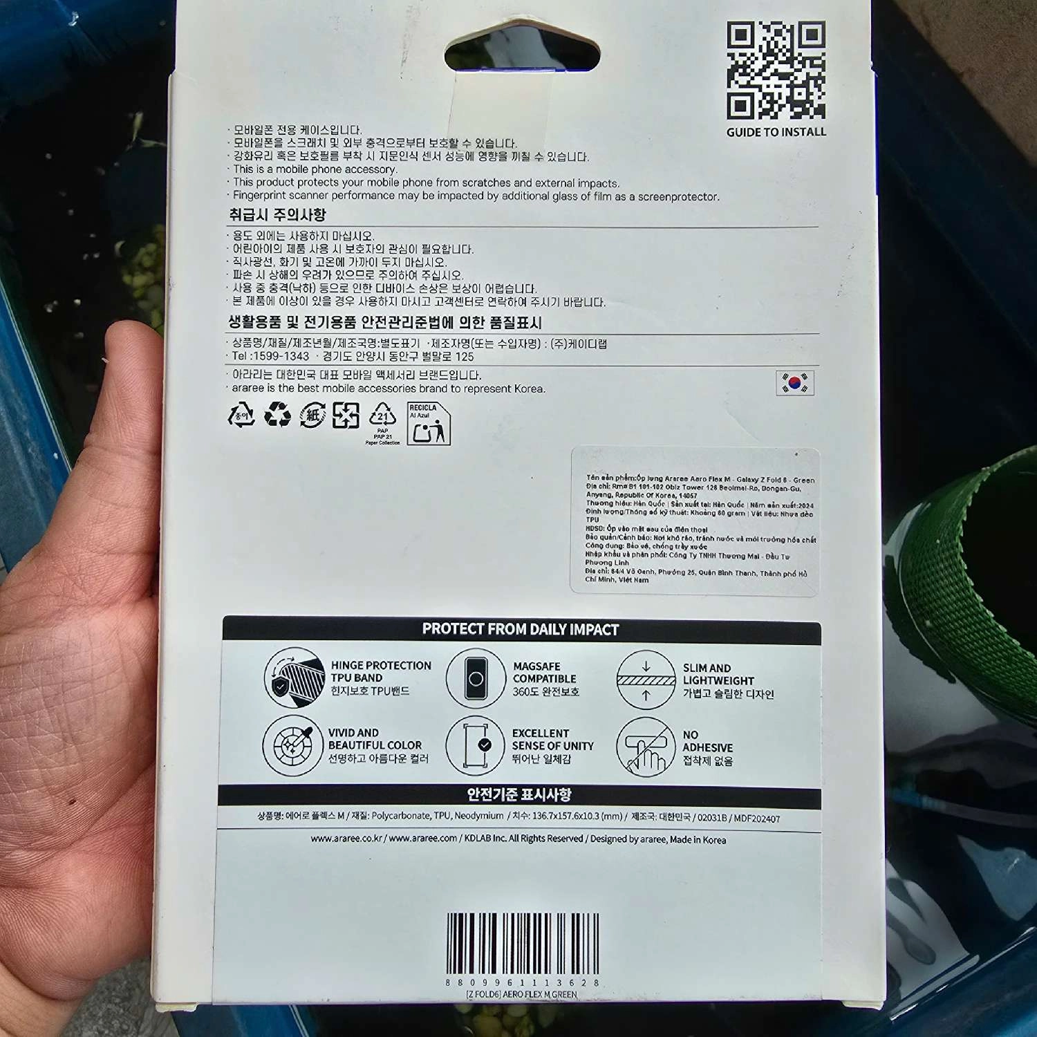 Ốp lưng Samsung Galaxy Z Flip 6 Araree Aero Flex M Chính Hãng	