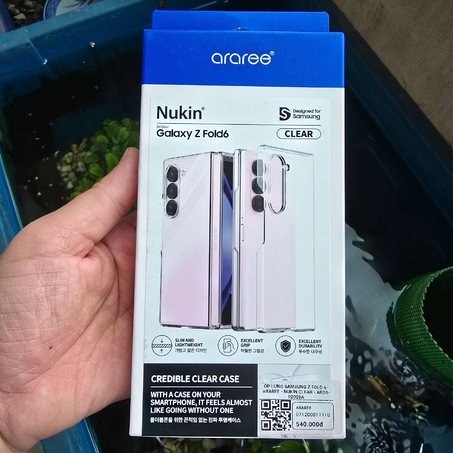 Ốp lưng Samsung Galaxy Z Fold 6 Araree Nukin Clear Case	