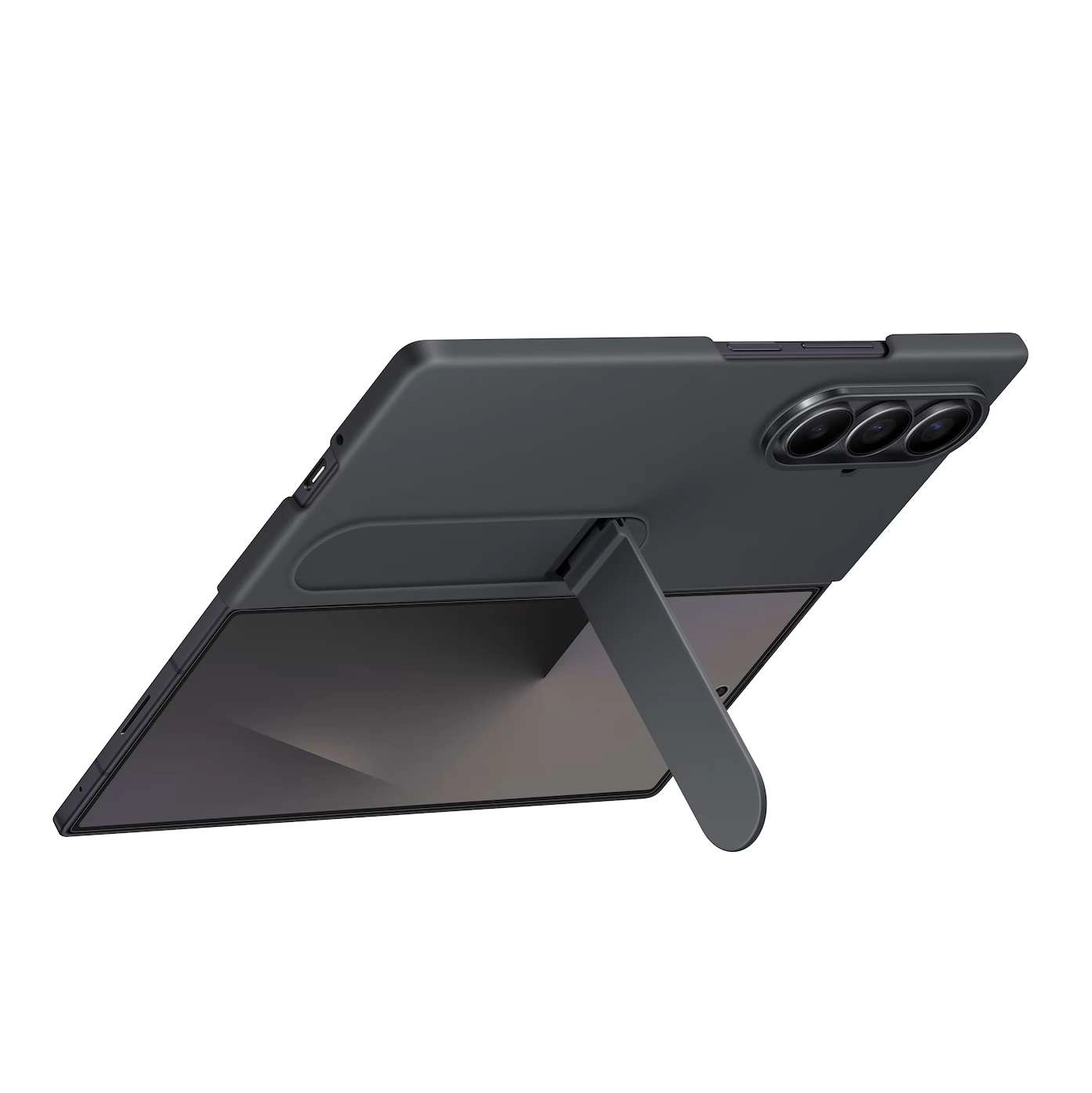 Ốp lưng Samsung Galaxy Z Fold 7 Silicone Stand Protective Case chính hãng (kèm 2 miếng dán màn hình)