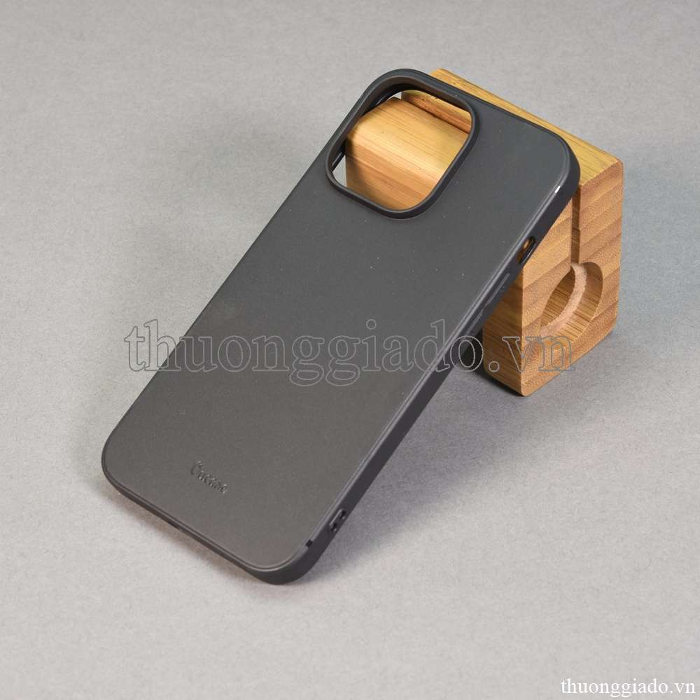 Ốp lưng silicone iPhone 13 Pro ốp dẻo màu đen hiệu Vu case