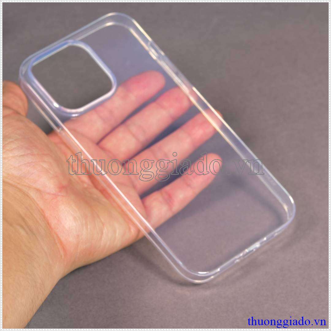Ốp lưng silicone iPhone 14 Pro Max màu trong suốt hiệu HOCO