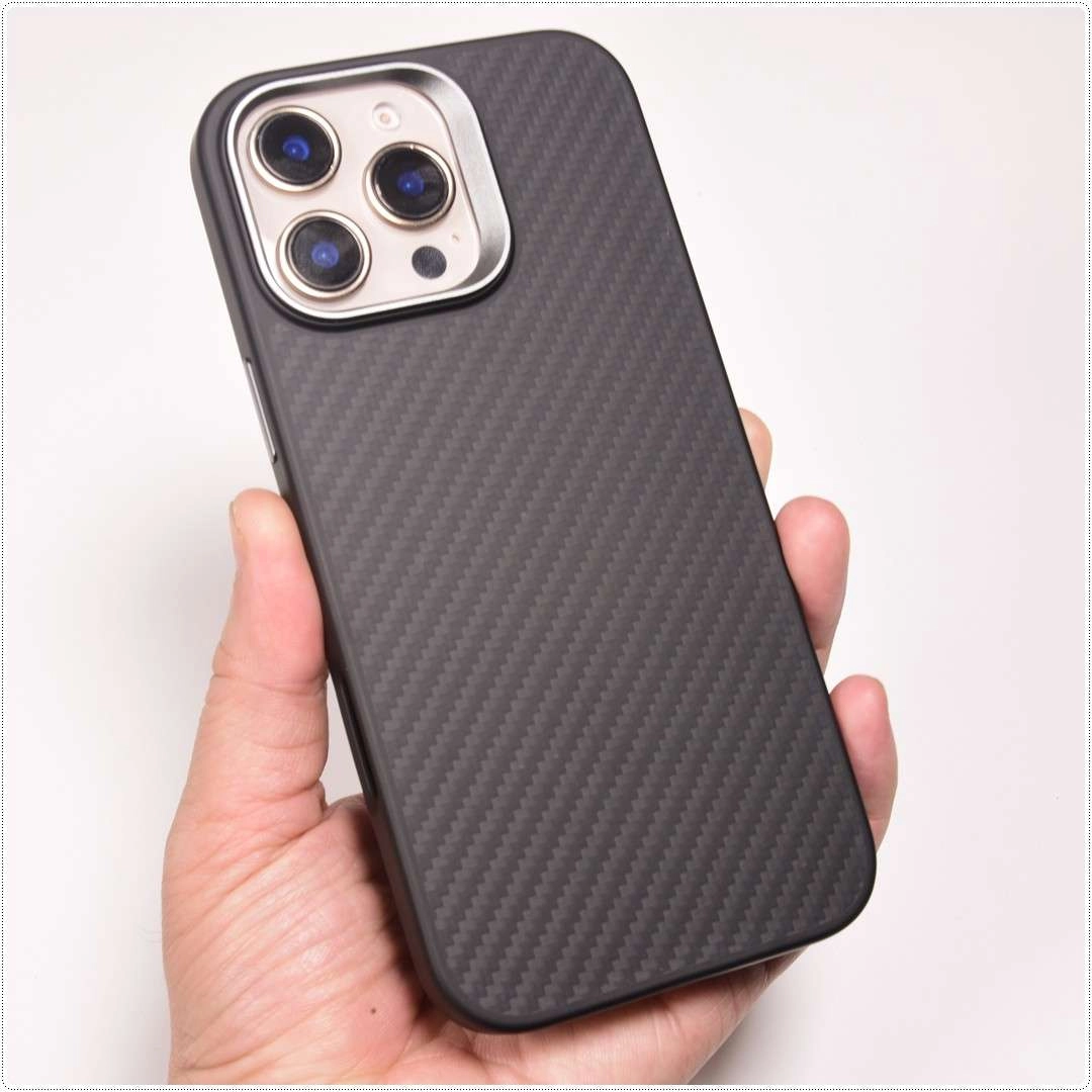 Ốp lưng sợi Aramid cho iPhone 16 Pro Max, 16 Pro  (ốp kín hết cả khung viền)