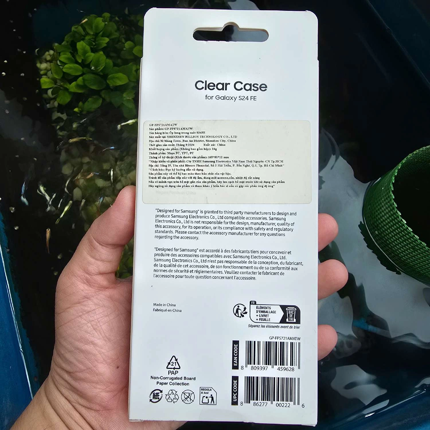 Ốp lưng trong suốt Samsung Galaxy S24 FE Chính Hãng